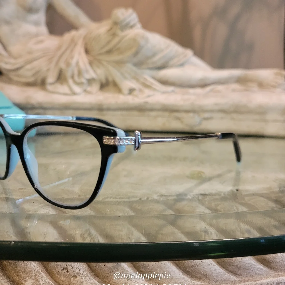 Tiffany & Company Eyeglass Frames Only TF2223 Luxury Logo Crystal Designer #89